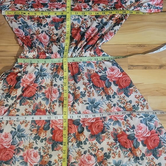 Vintage Floral Day Dress M - Picture 13 of 15